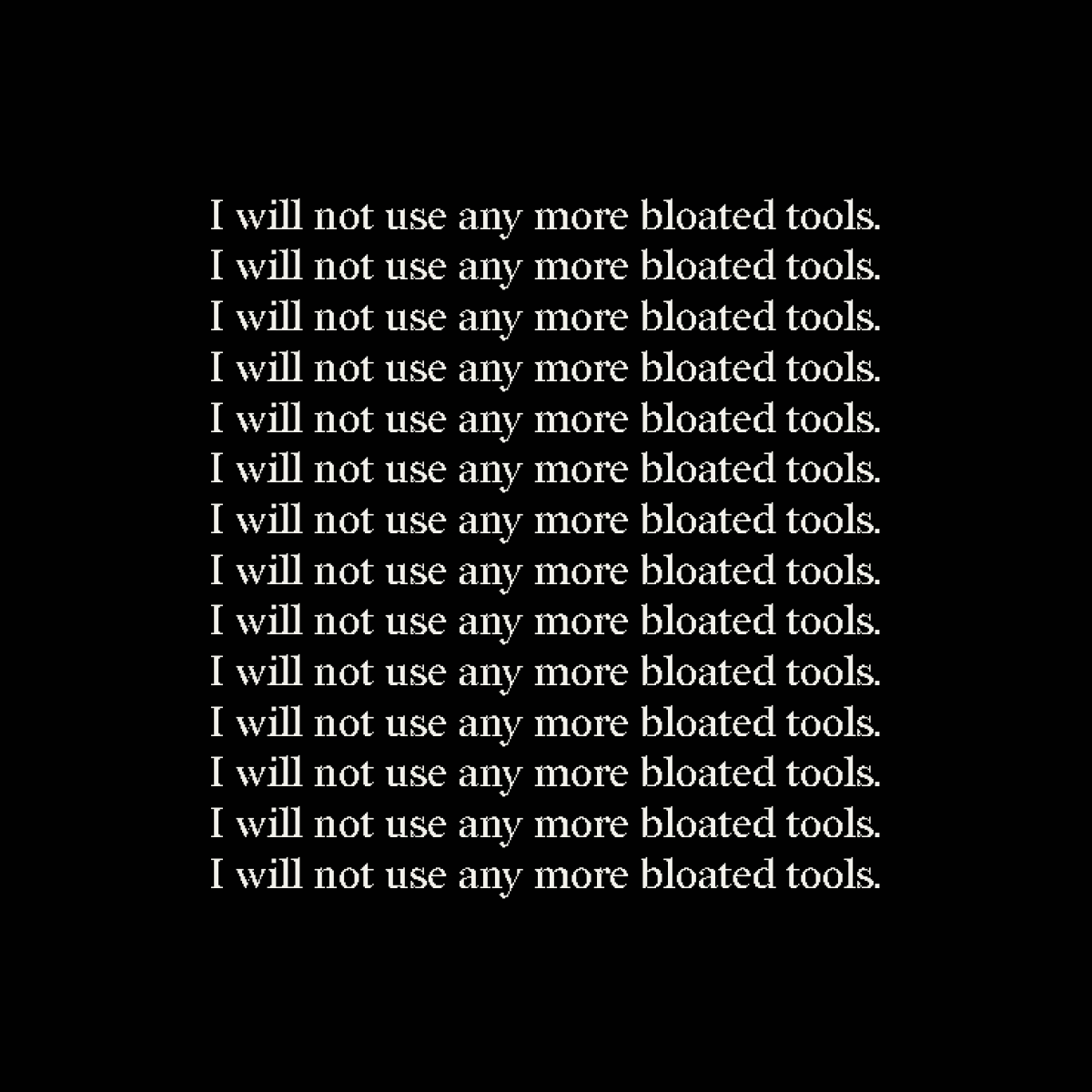 linear's tweet photo. ▐▒
▐▒░ With decaying tools
▐▒▒░ comes a decaying
▐▒▒▒▒░░░░ spirit.
▐▒
▐▒░ It's time for change.
▐▒
▐▒░░░ https://t.co/4oooEr0N2f
▐▒ https://t.co/dQmzxBrcZU