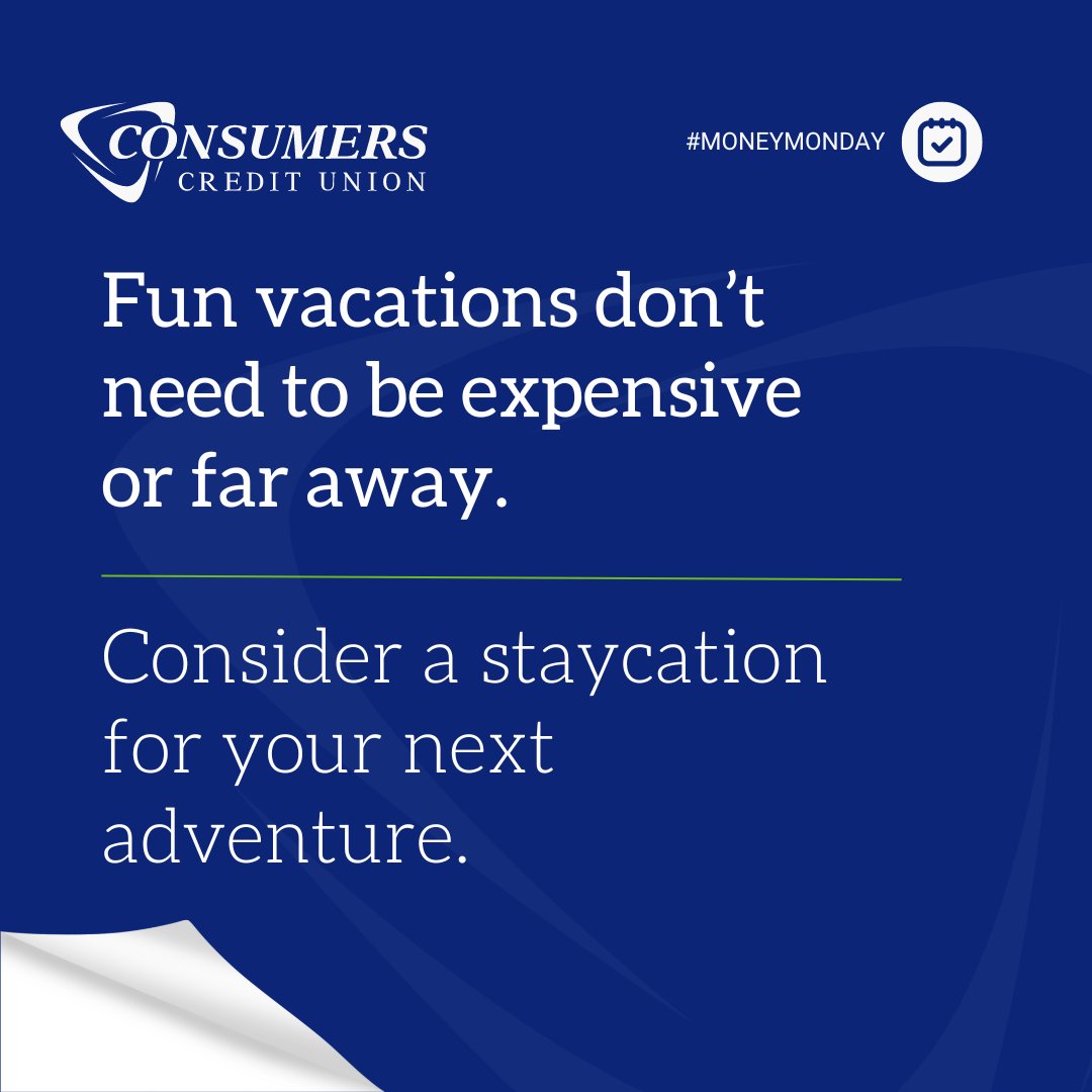 Are you craving a getaway but don’t want to blow your budget? Consider a vacation in your hometown. Even if you stay at a hotel, you will save big money on transportation and your familiarity with local attractions and dining can help you stay within your means.