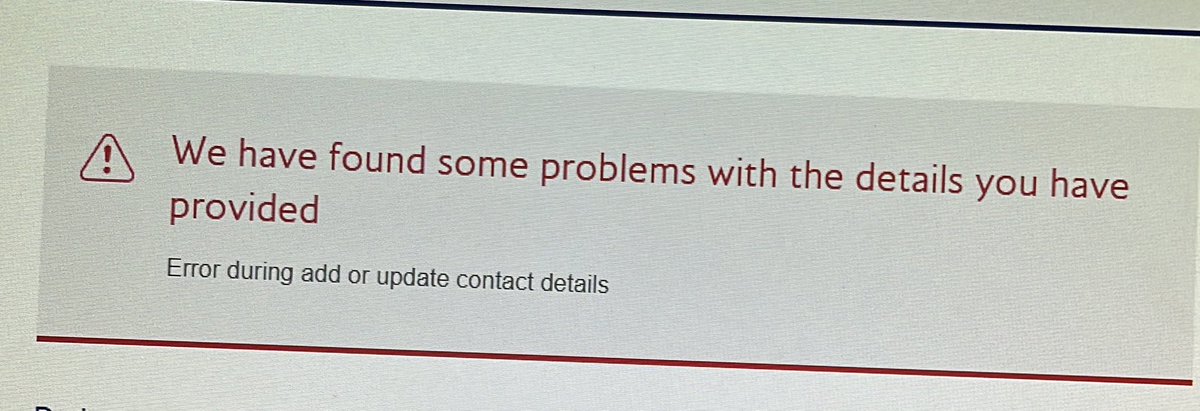 bxccaclark's tweet photo. @British_Airways trying to add passenger details on the app and online, but persistently getting this error message? Have tried 5/6 times over the last 2 months but getting the same message for both passengers, everything is filled out and correct. https://t.co/VEszSNW50X
