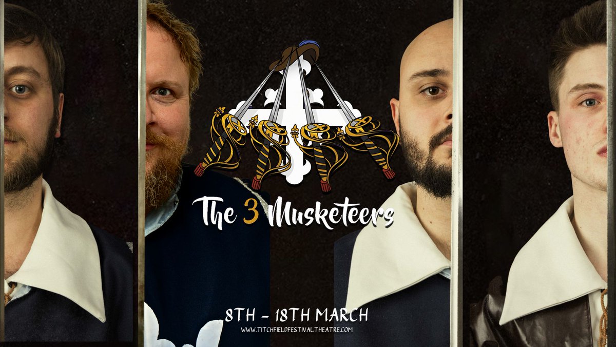 ALL FOR ONE AND ONE FOR ALL! The 3 Musketeers comes to TFT in JUST 1 MONTH! 

Find out more!
titchfieldfestivaltheatre.com/the-three-musk…

#tft #titchfieldfestivaltheatre #theatre #the3musketeers #threemusketeers