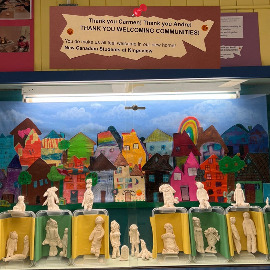 The Welcoming Communities art program is way to get the students involved with decorating their classrooms and hallways, filling it up with their creativity! Learn more about the programs here bit.ly/3wg04kM.