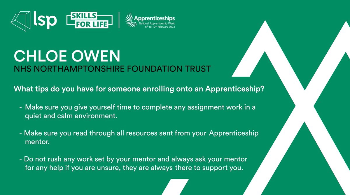Chloe successfully completed her Level 3 Business Administration Apprenticeship last year! 👏 Here she shares some helpful tips for those beginning their own apprenticeship journey.

Read about Chloe's apprenticeship and career progression here: ow.ly/6pjt50MKG2X