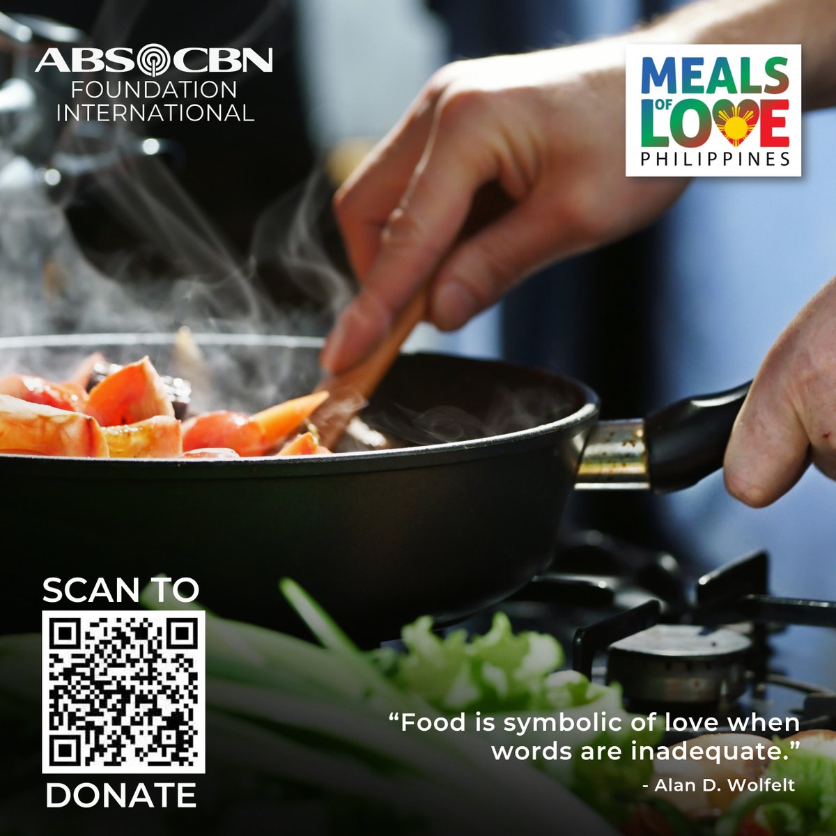 ABSCBNFI's tweet photo. Love is all around us and is present in many forms—we can feel and taste it in our food too!
This Valentine’s season, show a charitable kind of love to those who need it the most with Meals of Love.
#endhunger #MealsofLove #ABSCBNFoundationInternational https://t.co/weZInJNWyo