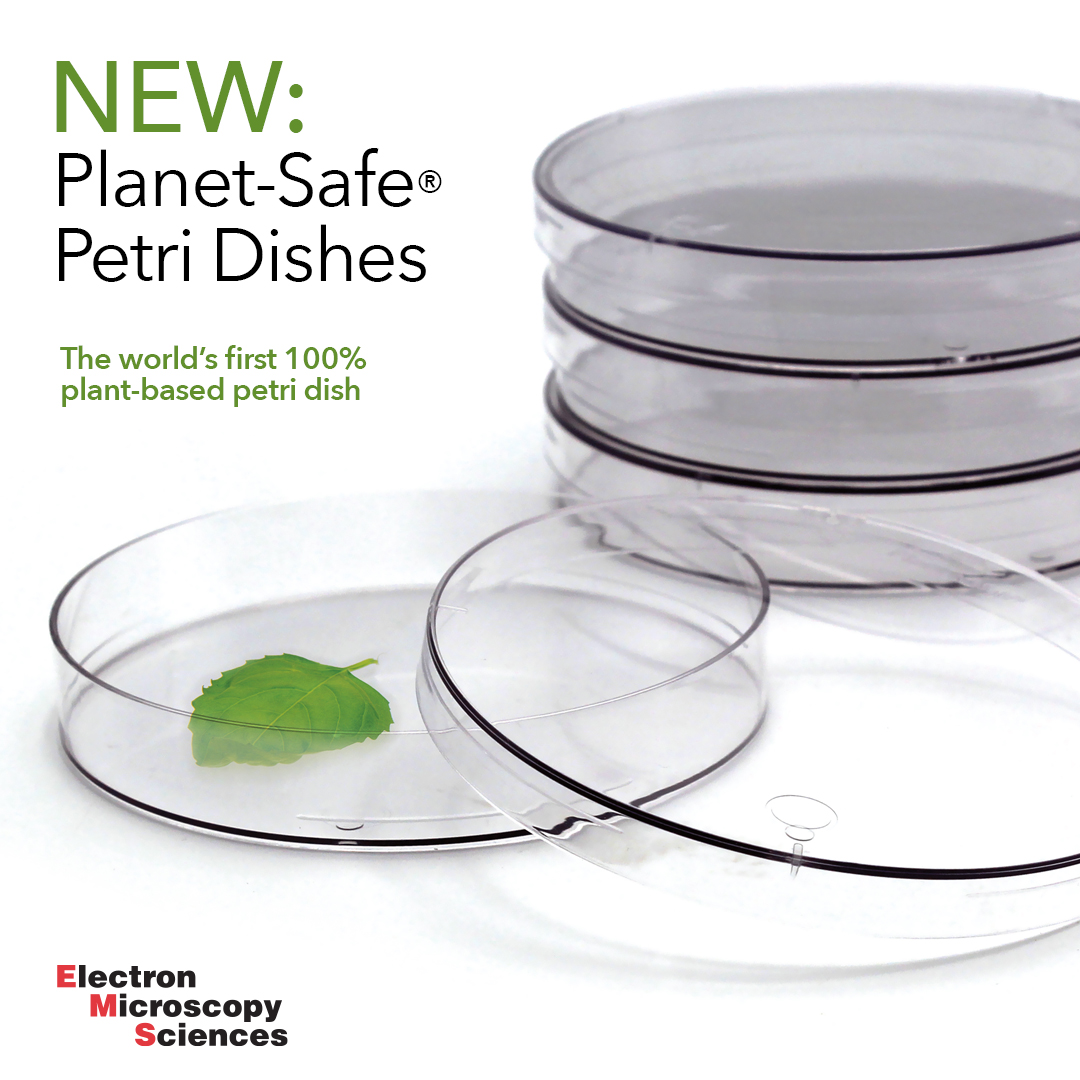 EMSDIASUM's tweet photo. Planet-Safe® Petri dishes are made from PLA, a compostable and biodegradable resin derived from renewable non-GMO resources... https://t.co/hS8UhvaffB
#EMShasit #chemistry #histology #biology #sustainability #electronmicroscopy #pathology #neuroscience #labsupplies #TEM #SEM https://t.co/5CmiJdMGaU