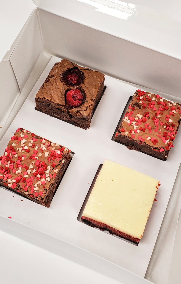 We will have our limited-edition Valentine’s Day Brownie 4-Packs available on February 13th &amp; 14th! 😍 Although, it’s not too early to place your orders now!

Pre-order using the link on our website to reserve yours! 💻