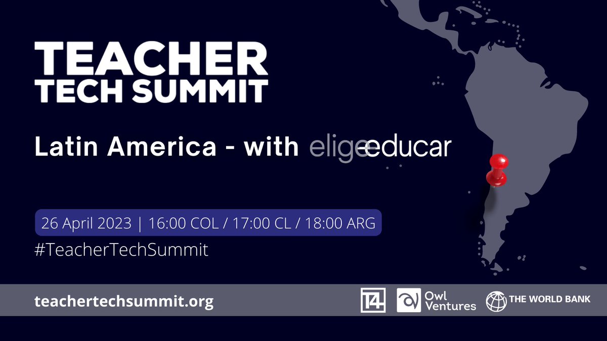 AlfonsoSDGs's tweet photo. Regresa La Cumbre de Tecnología para Profesores (Maestros)
@T4EduC
@BestSchoolPrize
@eligeeducar
@OwlVC
@BancoMundial
#TeacherTechSummit
#TTS23
#Edtech
#StrongSchools
#WorldEduWeek
#BestSchoolPrizes
#T4CountryAmbassador
#T4Education
#T4Conf
#ODS
https://t.co/jr7DEoALkp https://t.co/PMK5iVEgkM