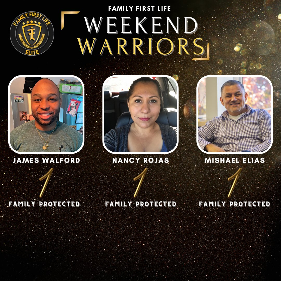 WEEKEND WARRIORS! Incredible job to everyone that protected families this weekend! Let's make February our best month yet!🙏