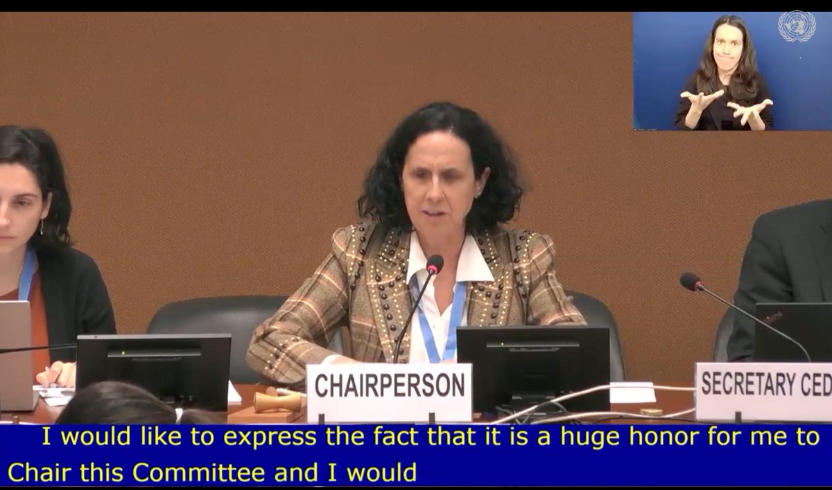A first! We acknowledge and celebrate the election of @AnaPelaez as the Chairperson of the #CEDAW Committee, the first woman with disabilities to be elected in this position. This, for us, is what #Disruption means #DisabilityDisruptors 