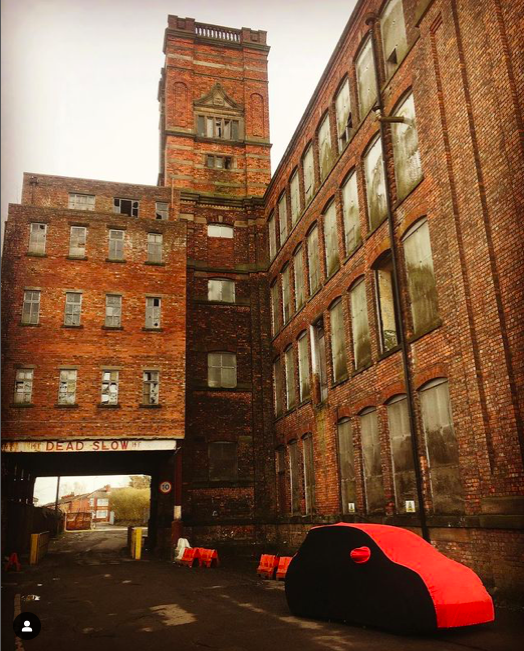 Eckersley Mill, Wigan, Car Cover Photo Shoot. #abarth #carcover #coveryourcar #wigan #500abarth