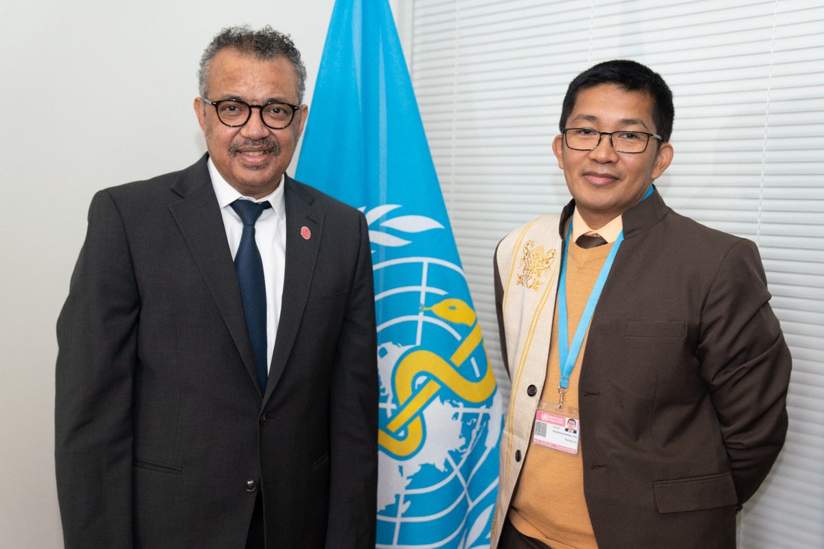 DrTedros's tweet photo. Good meeting with Minister Zely Arivelo Randriamanantany of  #Madagascar on @WHO's priorities for next 5 years, especially primary health care strengthening. We will continue to support 🇲🇬 in how to #BeatNTDs; strengthen laboratory capacities and health workforce. #EB152 https://t.co/Ev9nYIqMO2