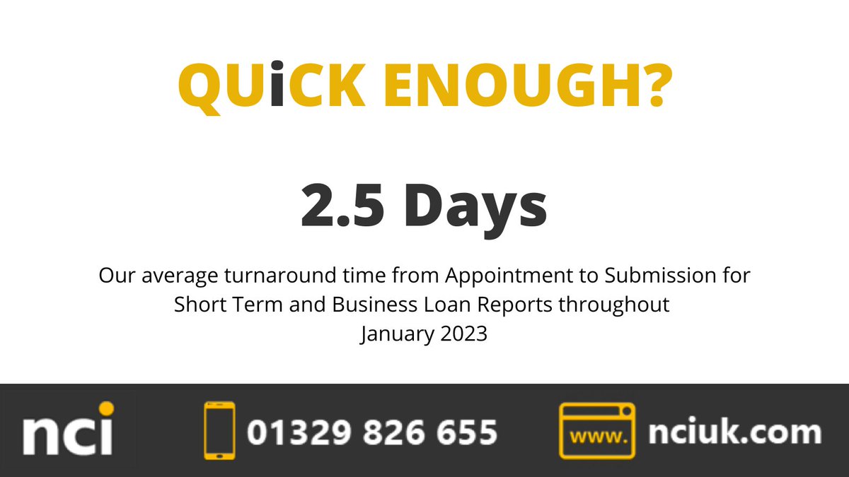 So we began 2023 as we mean to go on.  Great turnaround times across the board with all our products. Making sure that there is no delay and our clients get what they need - fast.

#QuickEnough #BridgingFinance #DevelopmentFinance #BusinessLoans #FieldServices