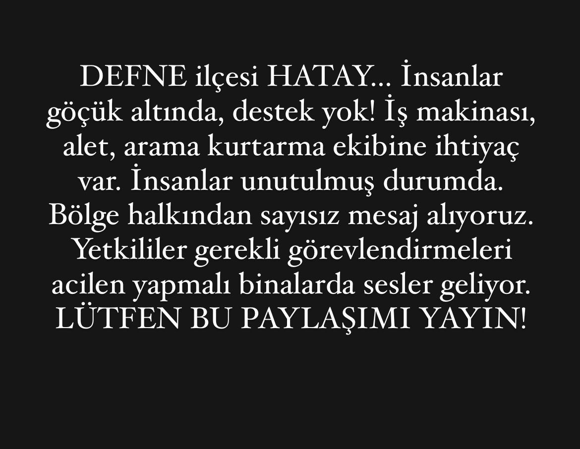 Antakya / Defne’de benzin istasyonları yakıt satışı yapmıyor. Koskoca şehir kendi başına bırakıldı. Ne gidebiliyoruz ne de kimseyi tahliye edebiliyoruz. İstisnasız her sokaktan yardım çığlığı yükseliyor. Hastanemiz yıkılmış. #antakya #defne #yardım @AFADBaskanlik