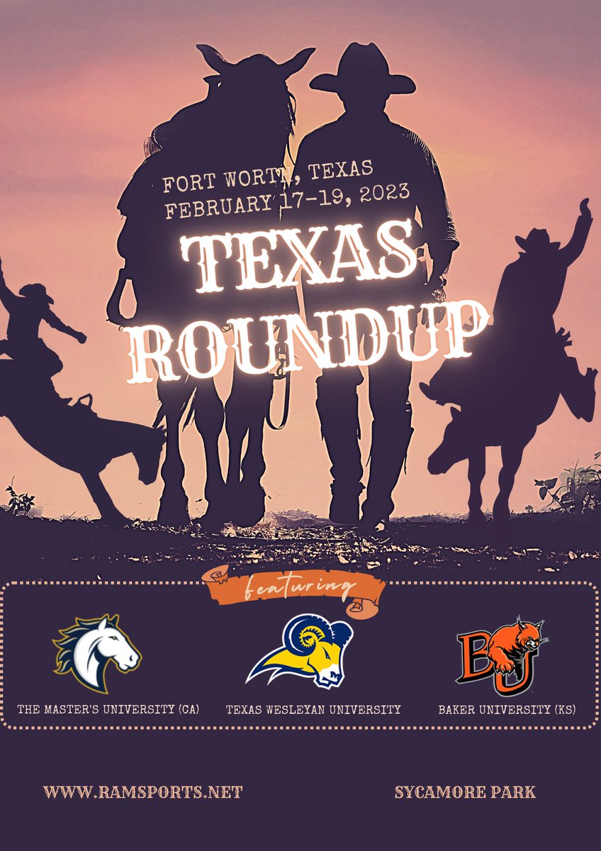 TxWes Baseball (@txwesbaseball) on Twitter photo TxWes Baseball is proud to announce the 1st Texas Roundup being held at Sycamore Park. We want to welcome <a href="/TMUAthletics/">Masterās Athletics</a> and <a href="/BakerAthletics/">Baker Athletics</a> <a href="/BakerUBaseball/">Baker Baseball</a> to Fort Worth, TX. <a href="/NAIABall/">NAIA Ball</a> <a href="/RamSports/">TXWES Athletics</a> <a href="/JamesTrietley/">James Trietley</a> TxWes Baseball is proud to announce the 1st Texas Roundup being held at Sycamore Park. We want to welcome <a href="/TMUAthletics/">Masterās Athletics</a> and <a href="/BakerAthletics/">Baker Athletics</a> <a href="/BakerUBaseball/">Baker Baseball</a> to Fort Worth, TX. <a href="/NAIABall/">NAIA Ball</a> <a href="/RamSports/">TXWES Athletics</a> <a href="/JamesTrietley/">James Trietley</a>