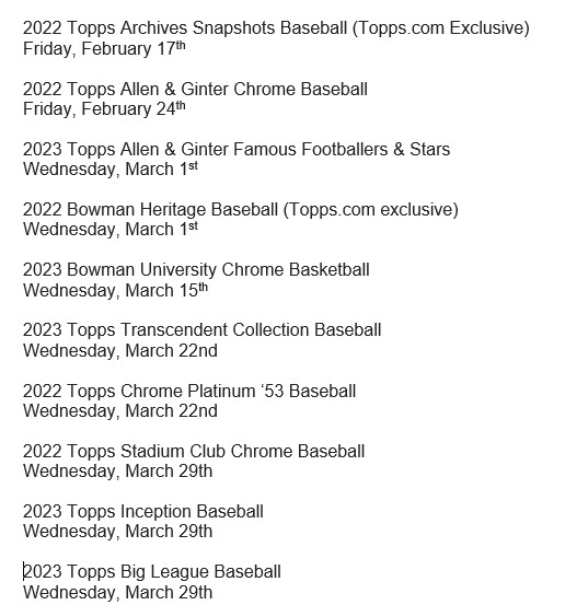 Sports Collectors Daily on Twitter "Other Topps releases