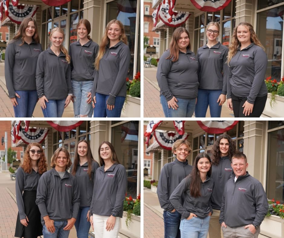 These pictures represent our 2022-23 Junior Board! #Manchester #Northfield #Southwood #Wabash. We are currently accepting applications for 2023-24! crossroadsbanking.com/jr-board-of-di…