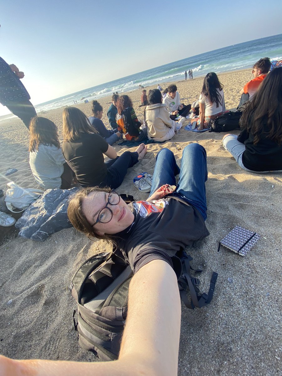 pov eating fresh pomegranate sitting watching waves come in 😍😍😍😍