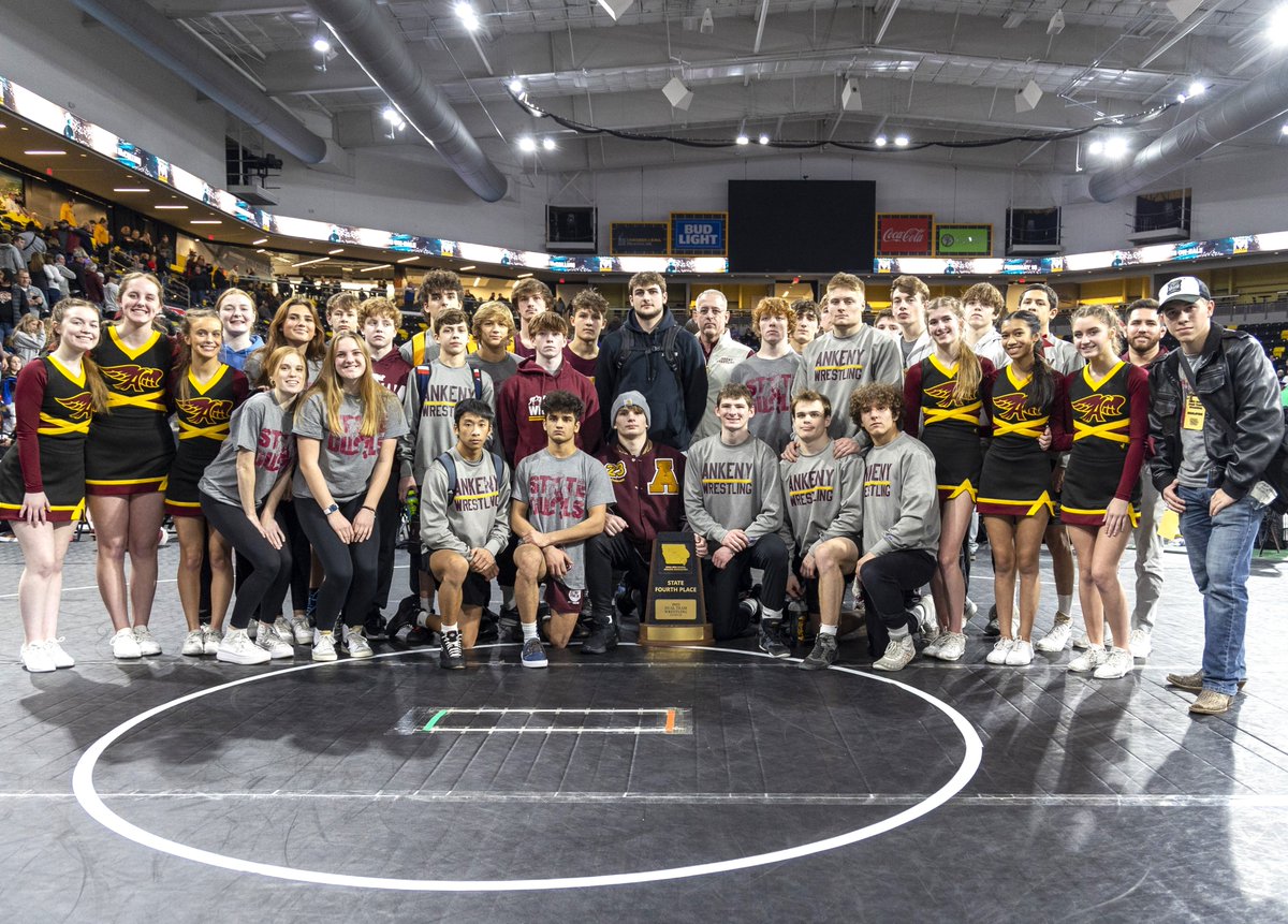 AnkenyFanatic's tweet photo. . @ankenywrestling earns the highest finish in school history by placing 4th at the Class 3A duals tournament: https://t.co/R2rPlDb5Yc https://t.co/B1khjGnwch