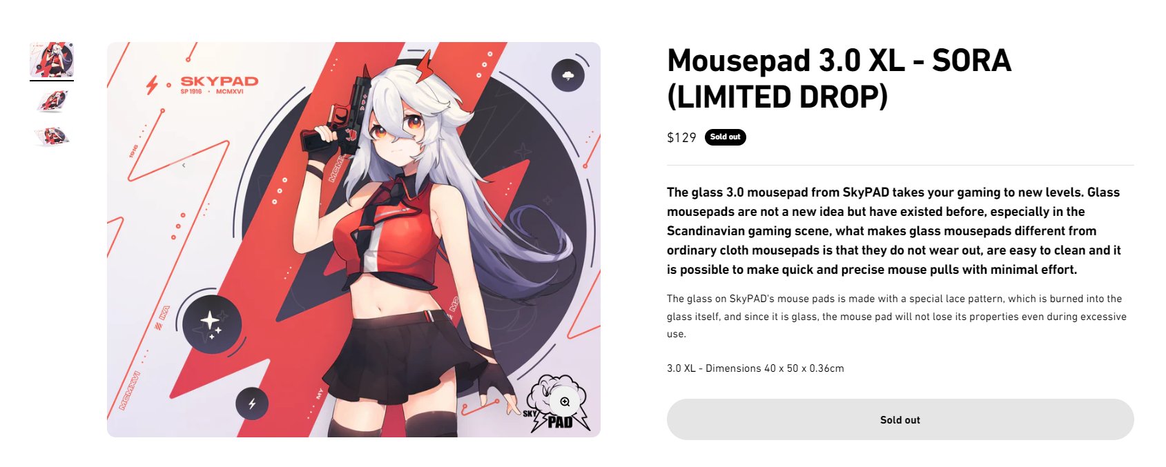 2022年限定カラー Skypad 3.0 Sora ガラスパッド | www.chezmoiny.com