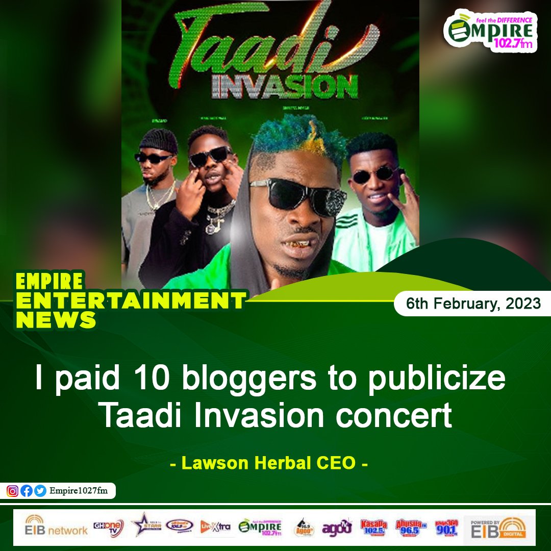 empire1027fm's tweet photo. Highlights of interview today on #MixxEntertainment with CEO of Lawson Herbal.
#Tadiinvasion
#empirefm https://t.co/4pMTx6WUGM