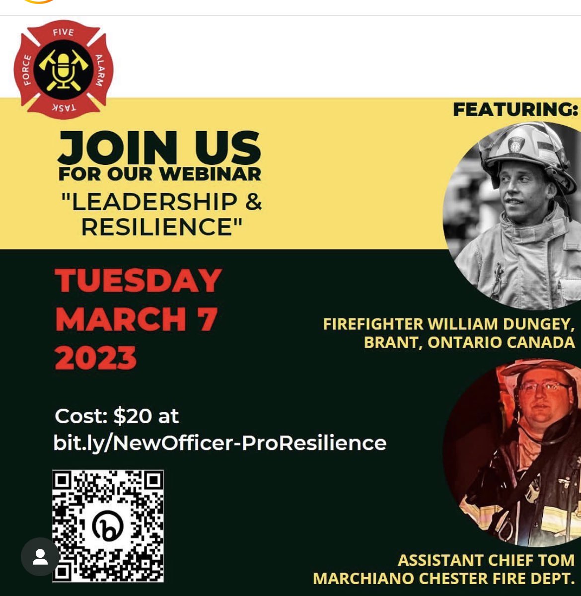 Interested in some great training that benefits a great cause? Check out our next webinar with <a href="/5AlarmTaskForce/">5-AlarmTaskForceCorp</a> All proceeds goto benefit first responders. #firefighter #training #webinar