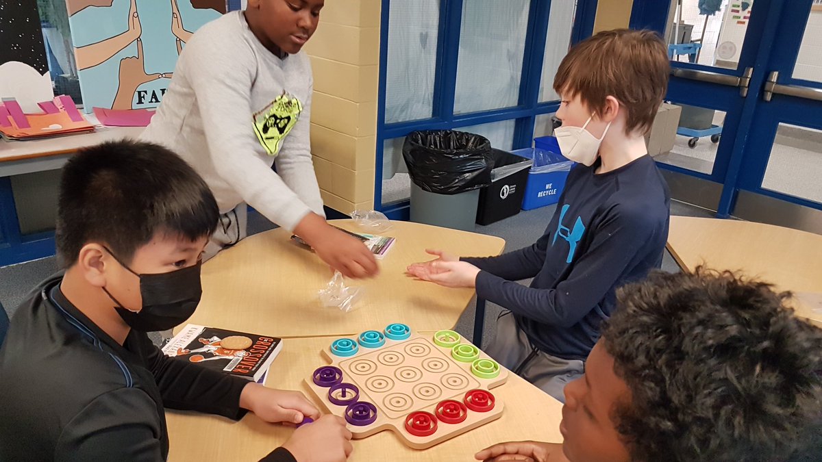 AlaneMartinuzzi's tweet photo. The Grade 6 students are playing multicultural strategy games for #BlackHistory - Mancala is a favourite! @StClareOCSB https://t.co/tWOaGLUmZO