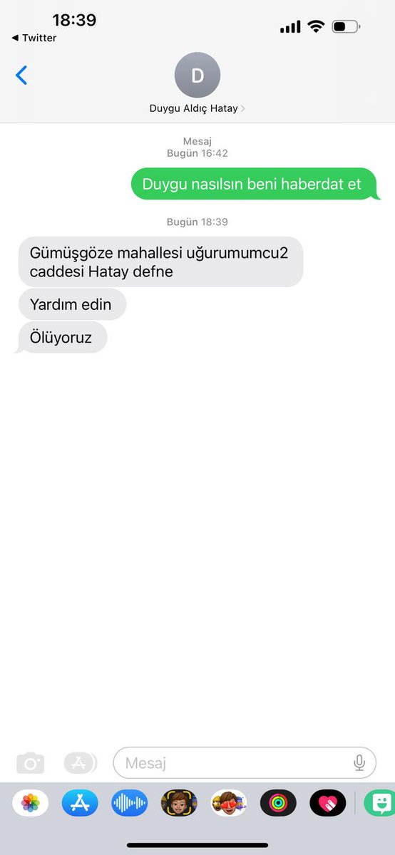 HATAY LÜTFEN PAYLAŞIN KİMSE YOK YARDIM YOK Bİ LÜTFEN RT YA #Hatay #deprem <a href="/AFADBaskanlik/">AFAD</a> <a href="/AFADHatay/">AFAD HATAY</a> <a href="/haluklevent/">Haluk Levent ( Ahbap Ekibi )</a> <a href="/ahbap/">Ahbap</a> <a href="/hatiracim/">Hatıracim</a>
