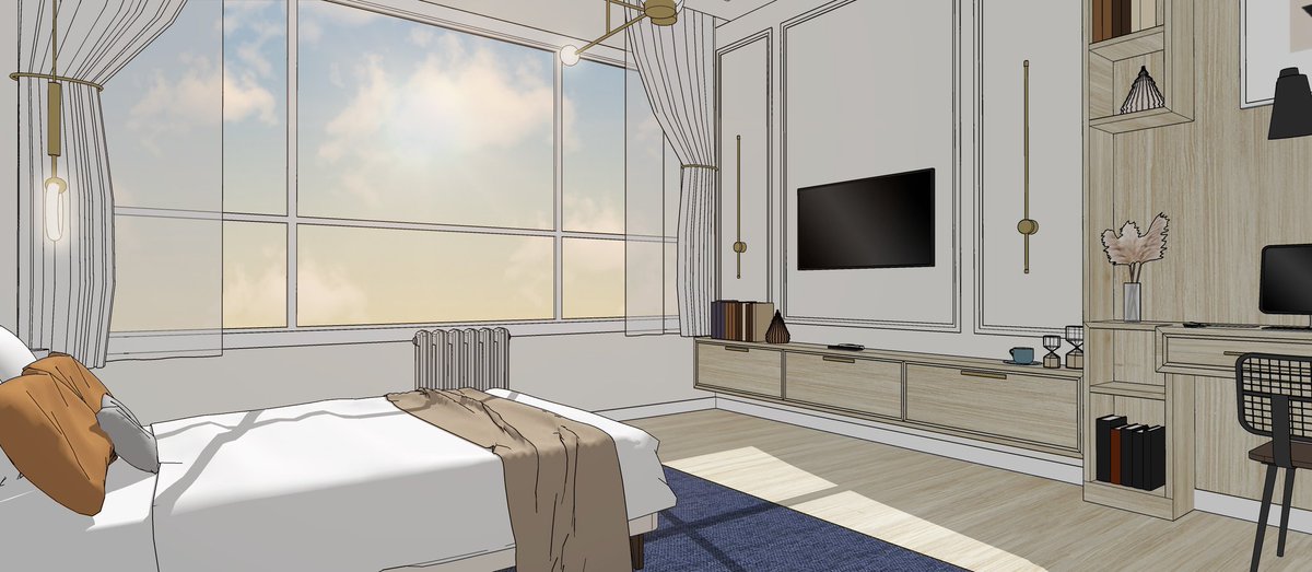 ChibiDeza's tweet photo. Bedroom with sophisticated moldings
https://t.co/XavULj3v7t
Enhance your webtoon backgrounds with fancy interior design. This space will make your scenes develop into a luxurious environment ✨✨🤲💡
#acon3D #3Dmodel #webtoon #sketchup #background #webcomic #webtoonbackground https://t.co/Rz9hE70raH