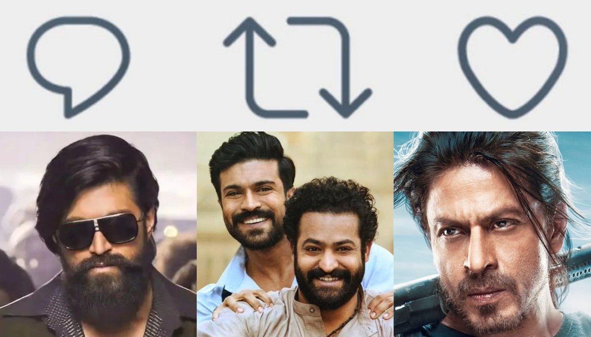 IndianBoxfice's tweet photo. Which ONE You Liked ? 

              | #KGF | #RRR | #Pathaan | https://t.co/xiCFqx7eh0