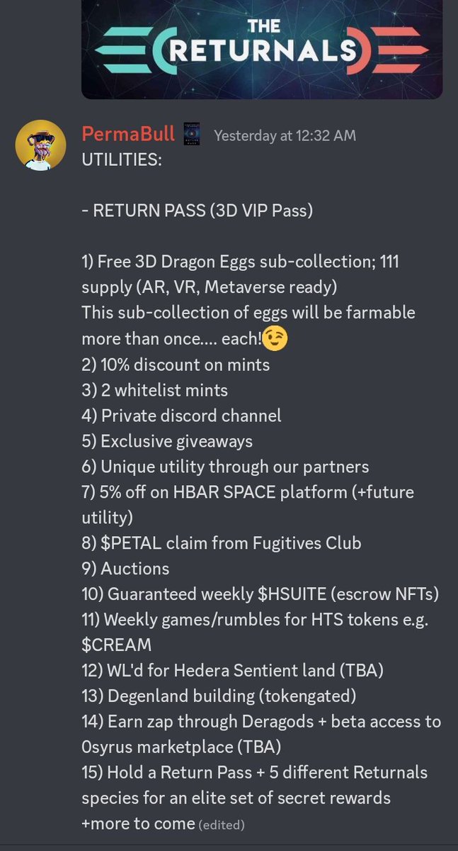 LadyFoxxyyy's tweet photo. Another one has been dropped... I wonder how they don't get cracked in every drop. π€ π€ π€
@TheReturnals VIPs are the π₯ list. Utilities of the Return Passes just keep getting better π
#RUGMI #NFT #NFTCommunity
#HBARbarians #hbarnft $hbar $eth $sol $btc $xrp https://t.co/dRASyYeOPp