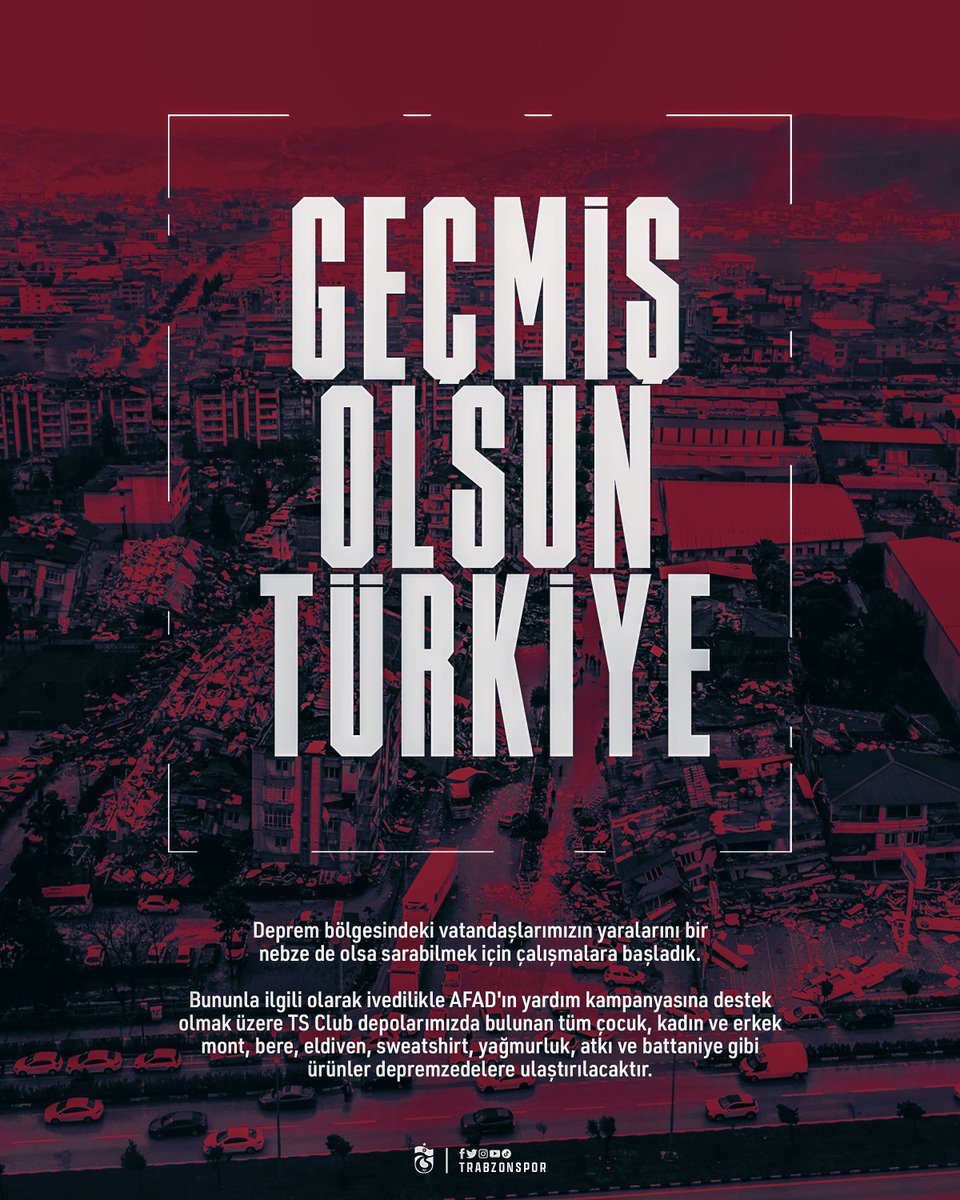 Cumhuriyet tarihimizin en büyük deprem felaketinden zarar gören vatandaşlarımıza destek olmak için yardım TIR’larımızla bölgeye gidiyoruz!

🔗 bit.ly/3JRA8no