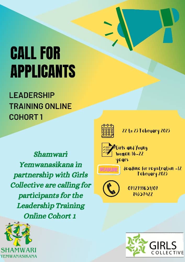 Hello Shamwari! We are offering you yet another exciting opportunity to learn, participate and network with like minded young Leaders as you join our Leadership Cohorts.<a href="/YetTrust/">#Youth4SDGs</a> <a href="/USEmbZim/">U.S. Embassy Harare</a> <a href="/NAYOZimbabwe/">#LeaveNoYouthBehind</a> <a href="/euinzim/">EU Delegation to Zimbabwe 🇪🇺</a> <a href="/unwomenzw/">UN Women Zimbabwe</a> <a href="/hivosrosa/">Hivos Southern Africa</a> <a href="/WCOZIMBABWE/">Women's Coalition of Zimbabwe</a> @SAYoF_SADC <a href="/CIVICUSalliance/">CIVICUS</a>