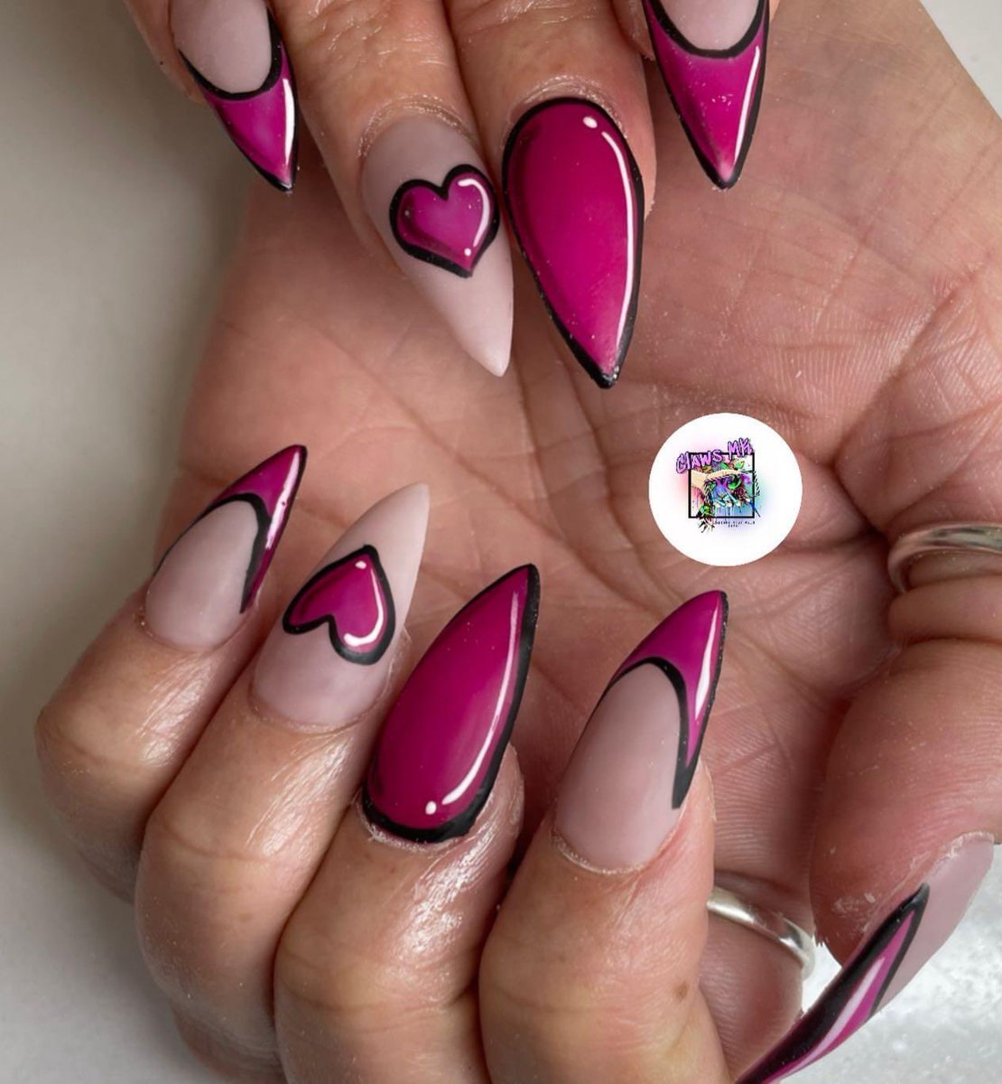 It’s nail day 🥰
Always feel a bit better with my nails done 

#selfcare #nails #acrylicnails #stilettonails #pinknails #comicnails #popartnails #heartnails #nailart #handpaintednailart