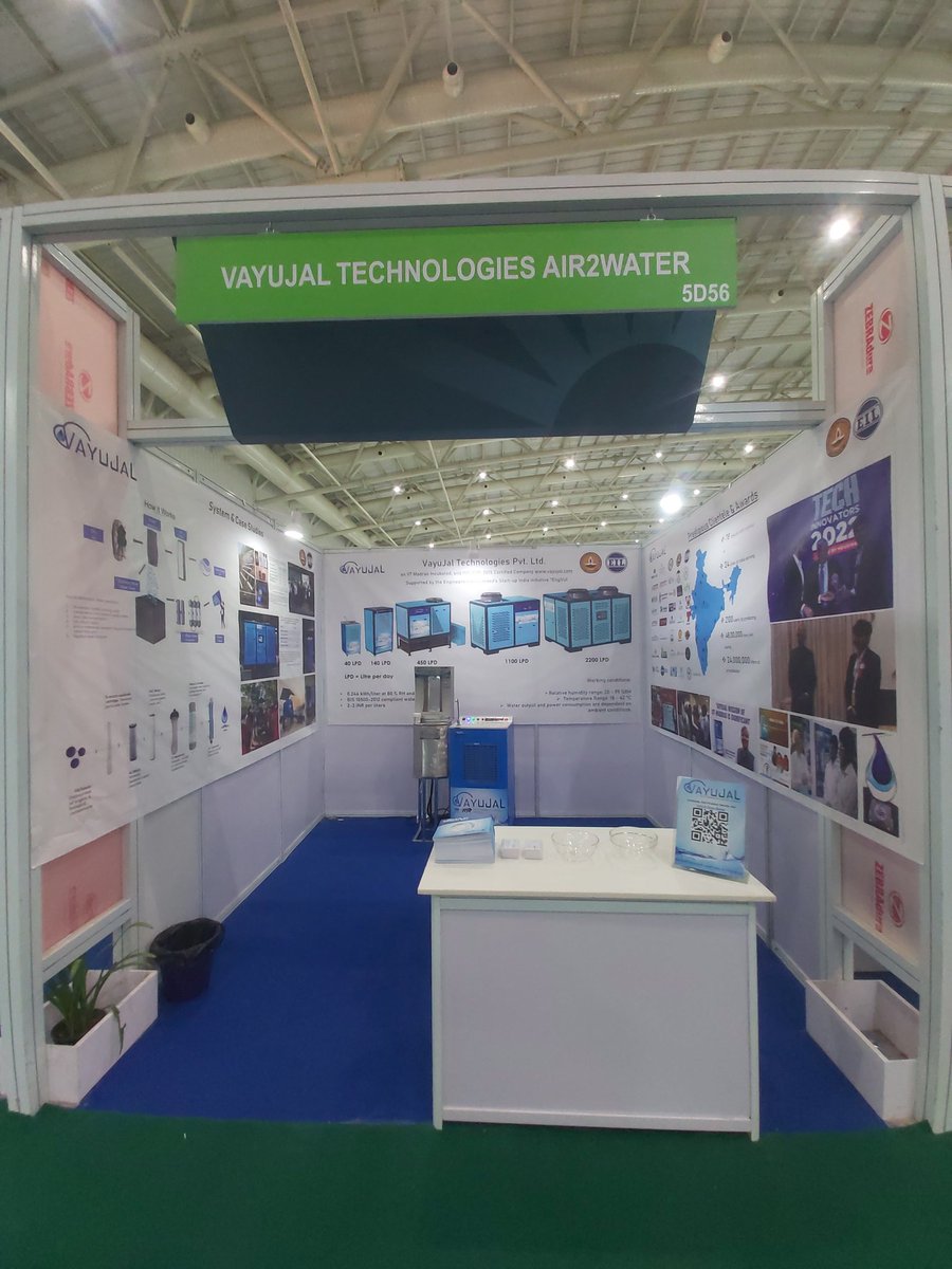Drink water from Air using <a href="/Vayujaltech/">VayuJal Technologies Pvt. Ltd.</a> at #IndiaEnergyWeek. We are exhibiting at Hall5, stall- 5D56.