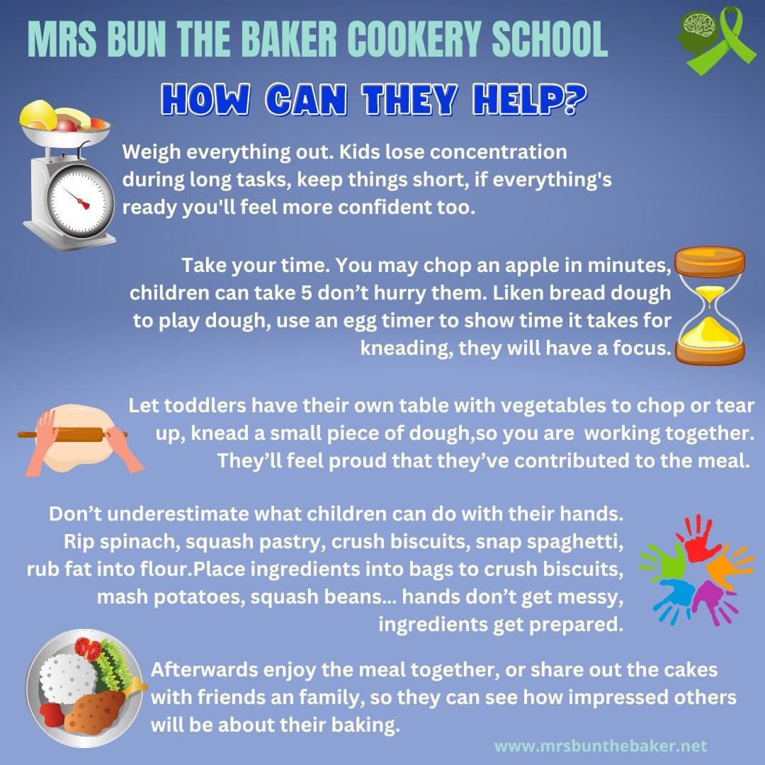 It is #ChildrensMentalHealthWeek  #cooking can really help with #mentalhealth try these ideas with your children #kidscooking #mrsbunthebaker