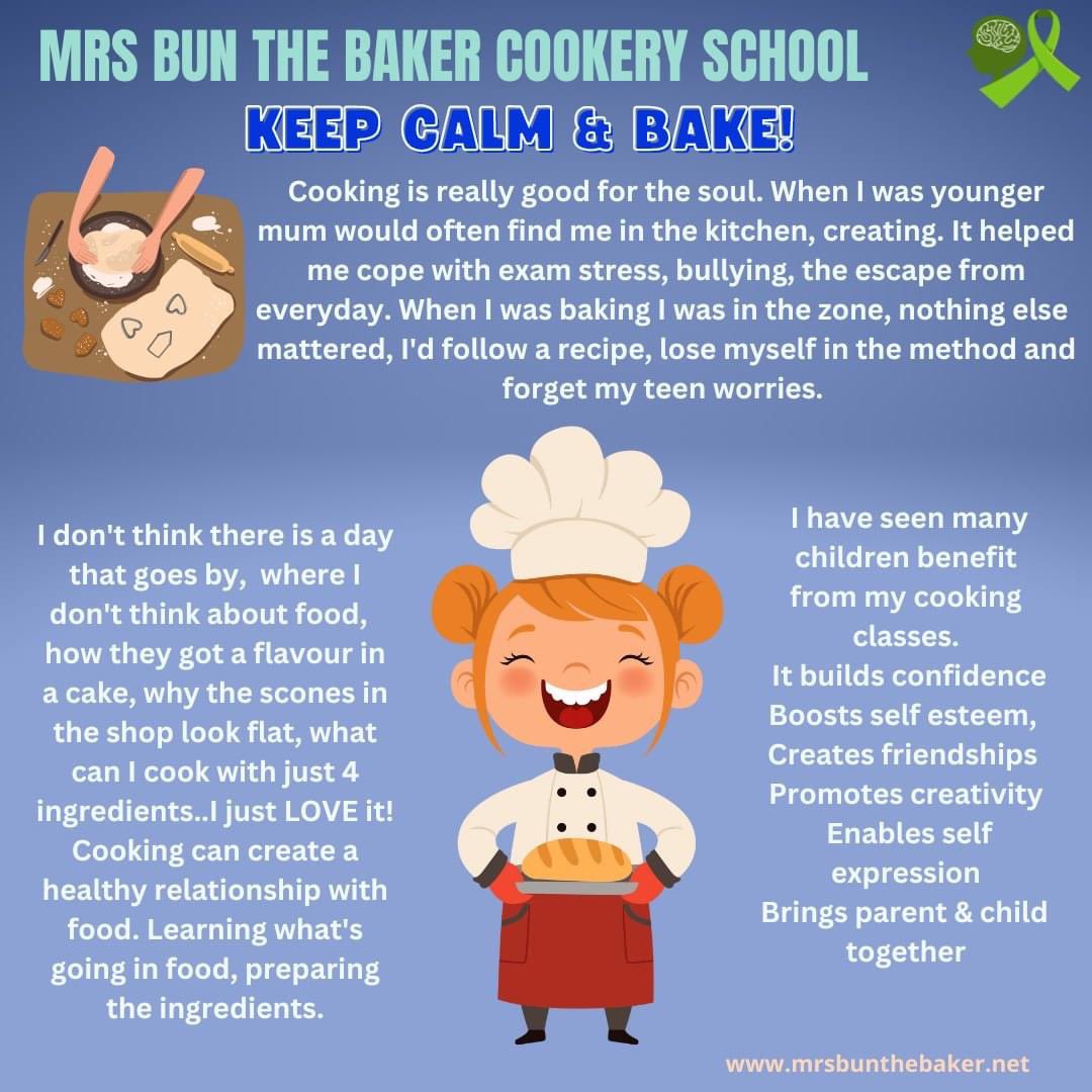 AMrsbunthebaker's tweet photo. It is #ChildrensMentalHealthWeek  #cooking can really help with #mentalhealth try these ideas with your children #kidscooking #mrsbunthebaker https://t.co/0FOaEZRtRF