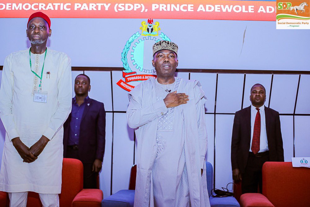 Okunnu_Lamidi's tweet photo. Pres Adewole ADEBAYO &amp; entourage express pleasure for invitation at NIPSS, Kuru to engage on matters important to our Party’s voters &amp; solicit more public support efforts from thought leaders across the country in reaching common ground void of singular personal interests&amp; biases https://t.co/qv1BnR4RqM