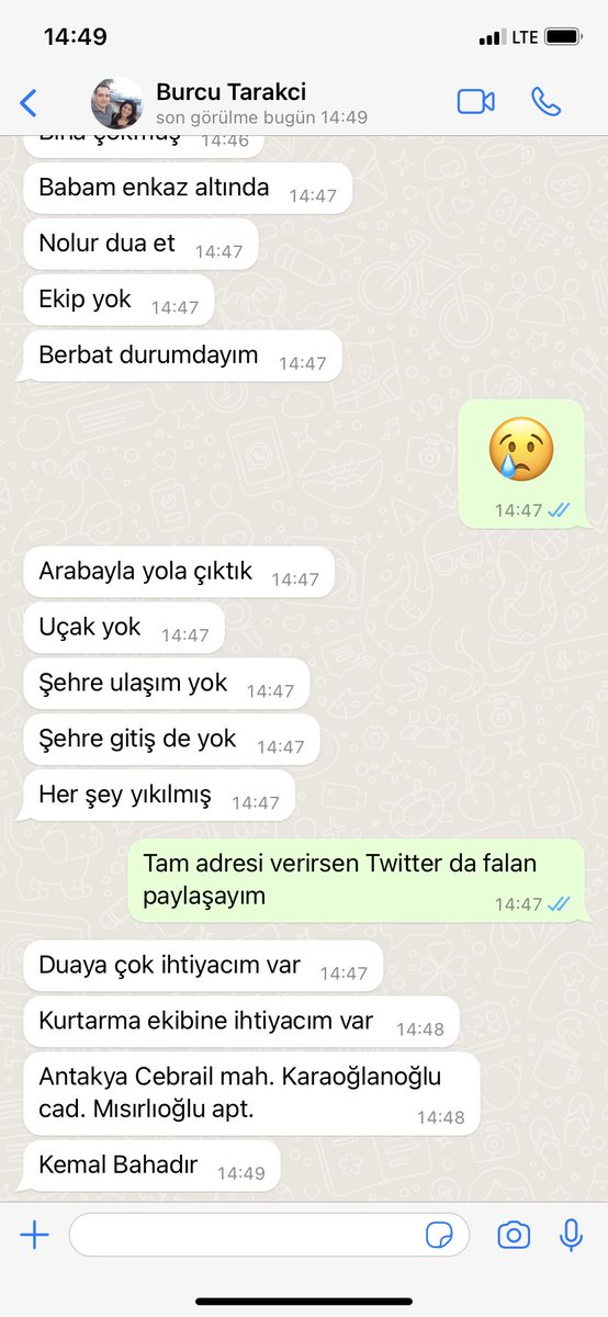 Yakın Arkadaşımın babası enkaz altında.
Antakya Cebrail mh. Karaoğlanoğlu Cd Mısırlıoğlu Apt.
Kemal Bahadır
<a href="/ahbap/">Ahbap</a> @ahbaphatay <a href="/Eskisehirspor/">Eskişehirspor</a> <a href="/LigRadyo/">Lig Radyo</a> <a href="/birpsikoburcu/">aburcubur</a> <a href="/SabriReyiziniz/">Sabri Reyiz</a> <a href="/demarkesports/">De Marke Sports</a> <a href="/vetdrcandemir/">Dr. Can DEMİR Uzm.Veteriner Hekim</a> <a href="/1VolkanDEMIREL/">Volkan Demirel</a> <a href="/Kizilay/">Türk Kızılay</a> <a href="/Hatayspor_FK/">Hatayspor</a> <a href="/AFADBaskanlik/">AFAD</a> @AKUT_Dernegi