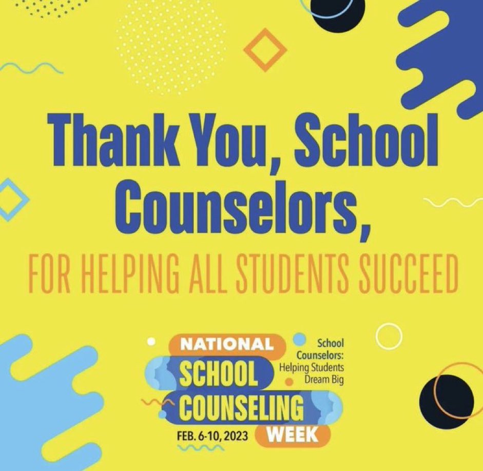 Happy School Counselors’ Week and thank you to <a href="/CNHSCounselors/">Colts Neck HS Counselors</a> for everything they do for our students and our building! #CougarPride #NSCW23