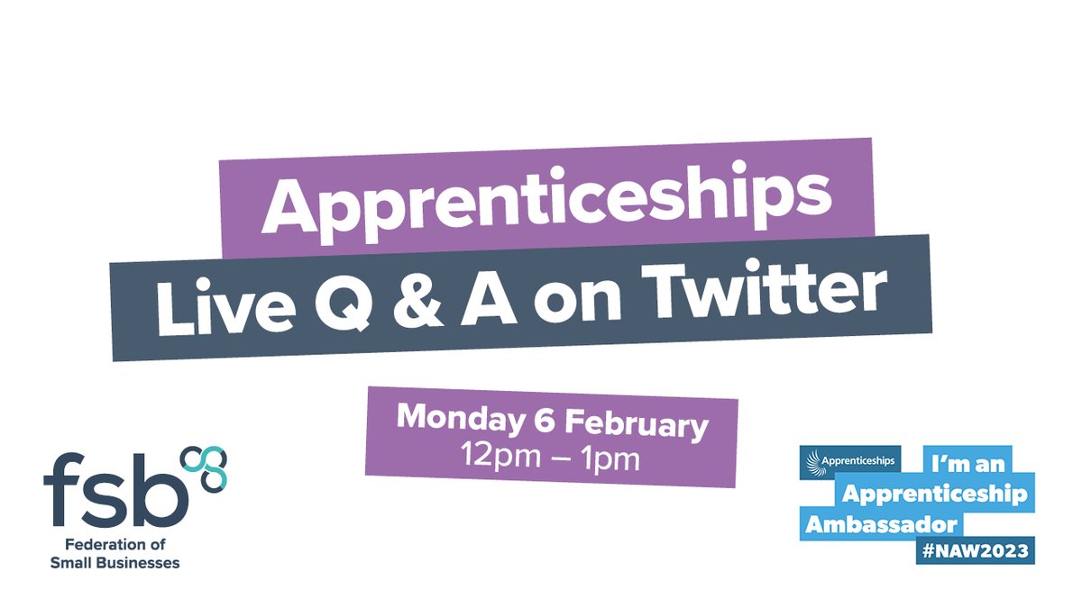 FSBEastAnglia's tweet photo. 🤩We're here until 1 pm with @EofEAAN to answer any questions you have about #apprenticeships. Just comment below with your question and we'll respond in the 🧵below! #NAW2023 @FSBEssex @fsbbedcambhert https://t.co/3uIz8hsQFG