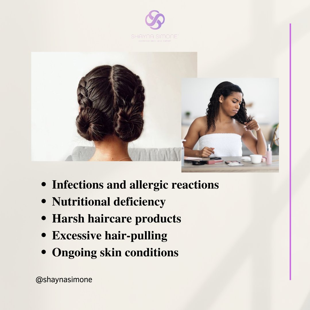 shaynasimone's tweet image. There are several factors that lead to a damaged or unhealthy scalp. This post shows some of the major causes of scalp damage. Book a scalp analysis today. shaynasimone.com⁣
#scalpmicropigmentation #scalptreatment #scalppigmentation #scalpcare #scalpmassage #scalphealth