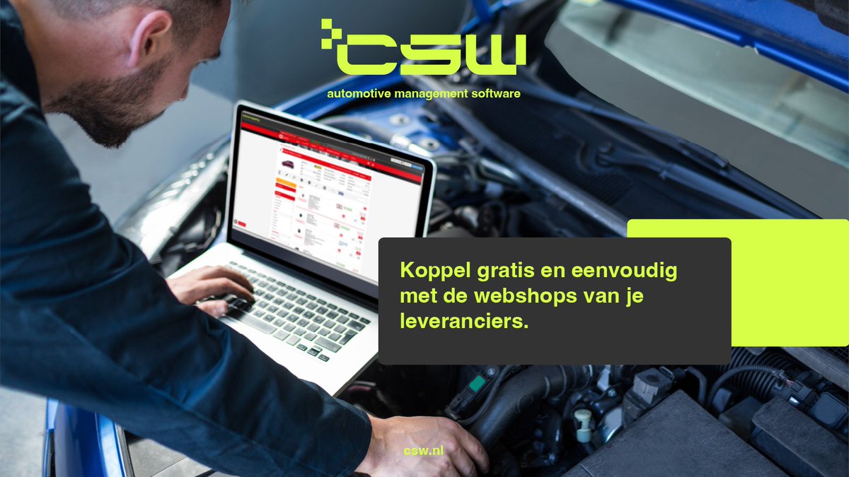 CSWSoftware's tweet image. We koppelen met vele leveranciers. Selecteer je artikelen en plaats deze automatisch op je werkbon. csw.nl