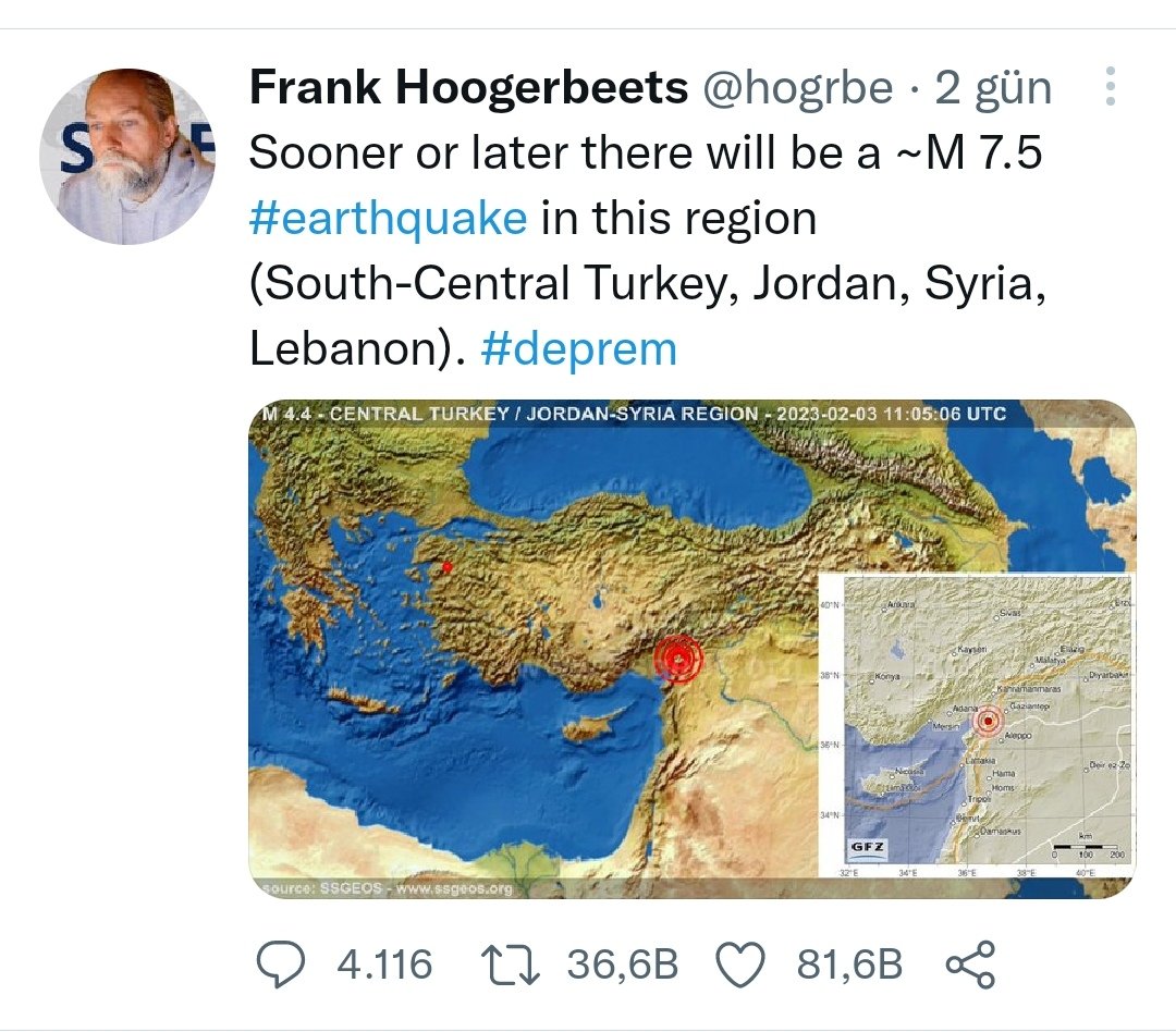 2 gün önce bu tahmin çok enteresan #deprem