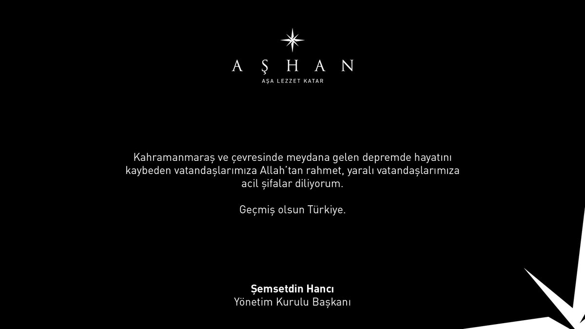 Ülkemizi yasa boğan depremde hayatını kaybeden vatandaşlarımıza Allah'tan rahmet, yaralılarımıza acil şifalar diliyorum.