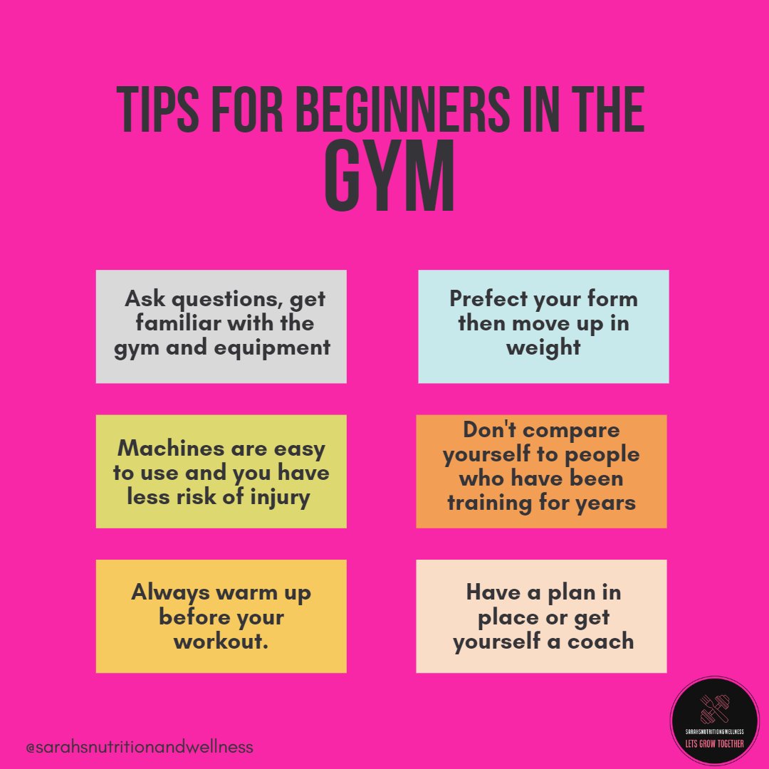 ✨ Tips for Beginners in the Gym ✨

Follow me for more simple advice ❤️

sarahsnutritionandwellness.com

#letsgrowtogether #sarahsnutritionandwellness #gymtipsforbeginners #beginnersguide #gym #nutritionalcoach #exercisecoach #fitnesscoach #onlinecoaching
