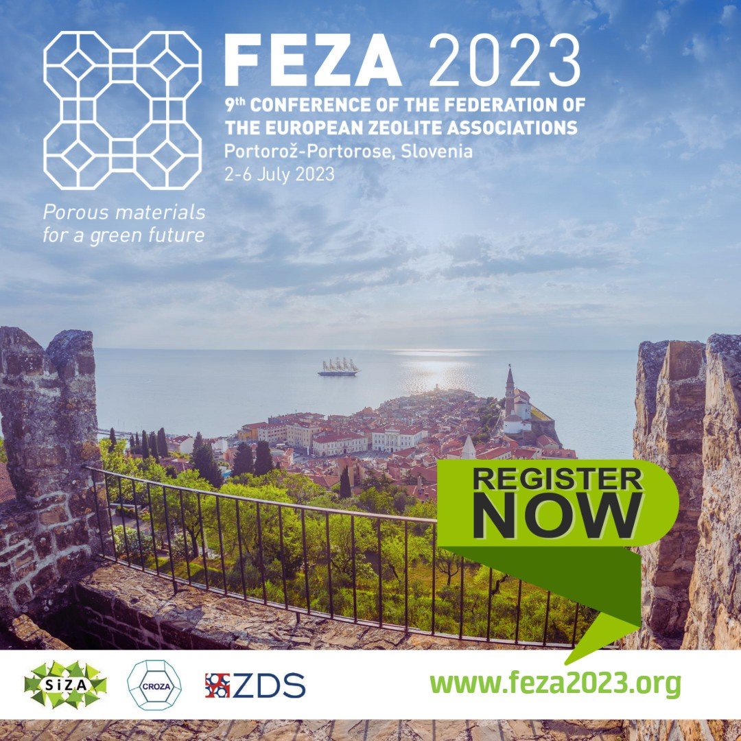 2023Feza's tweet photo. 📍YOU MAY NOW REGISTER FOR #FEZA2023
📣FEZA 2023, which will be held from the 2nd-6th of July 2023 in Portorož-Portorose, Slovenia.
Please visit our web site for registration and more information: https://t.co/O0Wd8jnCou
#zeolite #zeolitepowder #zeotypes #mesoporousmaterials https://t.co/MMqcKRrCoG