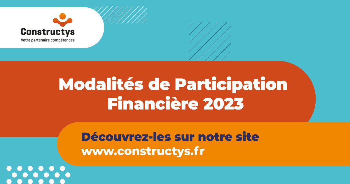 Constructys_'s tweet photo. [#Financement #Formation2023]
📢 Entreprises de la #Construction, découvrez les modalités de participation financière 2023 pour vos projets de formation !
En savoir + 👉 https://t.co/iS7IcAggdW

#Batiment #Negoce #TravauxPublics
@Constructys_ https://t.co/DjJyQYHtzj