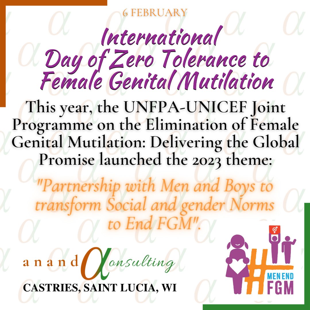 AnandaStandard's tweet photo. #acDidYouKnow? In 2023 alone, there are 4.32 million girls around the world who are at risk of undergoing female genital mutilation.
#MenEndFGM #UniteAgainstFGM
#SaintLucia #StLucia #DataManagement  #PerformanceManagement #MonitoringAndEvaluation #BusinessIntelligence https://t.co/g8M8pWW2tP