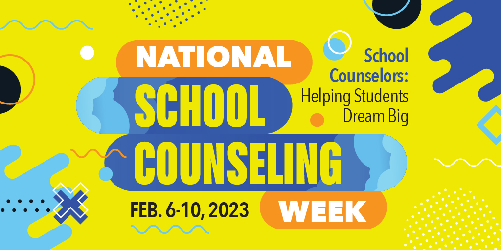 National School Counseling Week kicks off today! THANK YOU school counselors for everything you do!

Join us this week as we celebrate school counselors and their commitment to helping students dream big!

#NSCW23 #scchat <a href="/ISCA_IN/">ISCA-IN</a> <a href="/ASCAtweets/">ASCA</a>