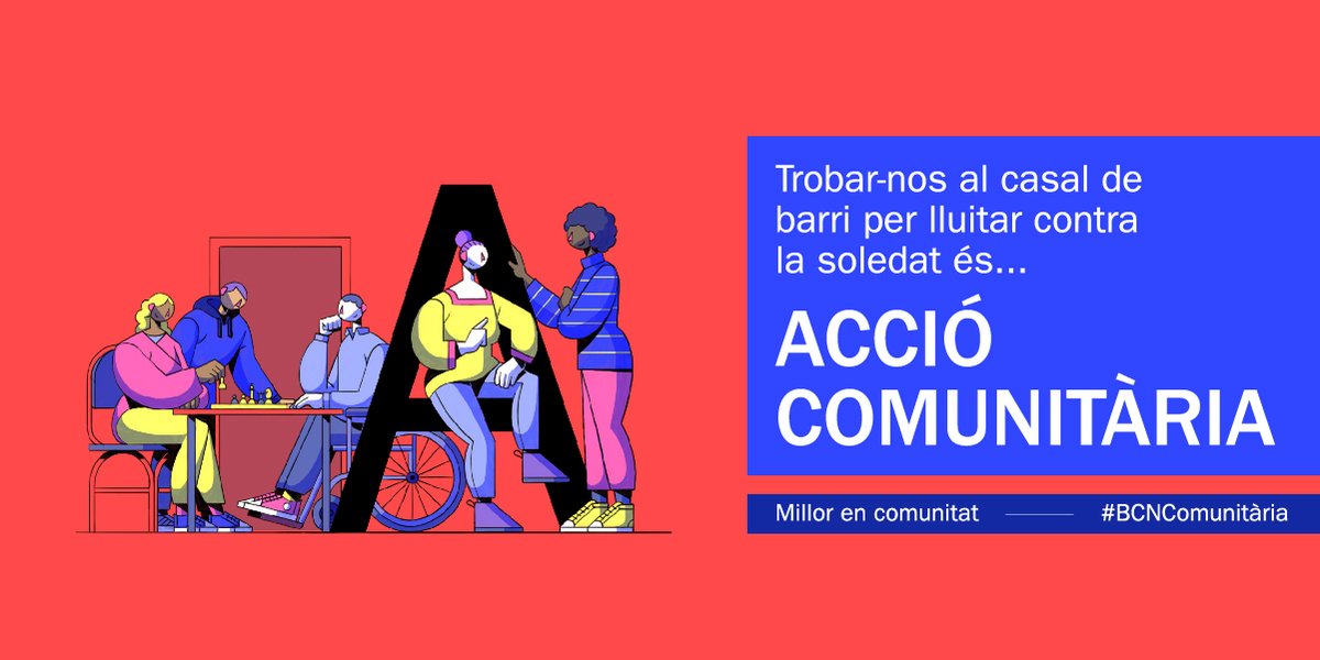 barcelona_cat's tweet photo. Quins són els centres de vida comunitària dels barris?

🙋‍♀️🙋Els casals de barri‼️

Contra la soledat 👉#millorencomunitat 

Centres de la #BCNComunitària: https://t.co/lGPZcN4XOl https://t.co/sWTfufsRBu