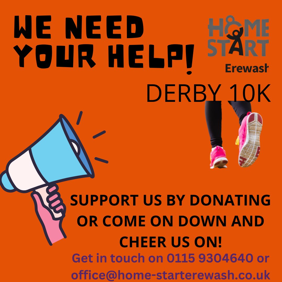 Home-Start Erewash are running Derby 10K. Donate here: justgiving.com/team/home-star…